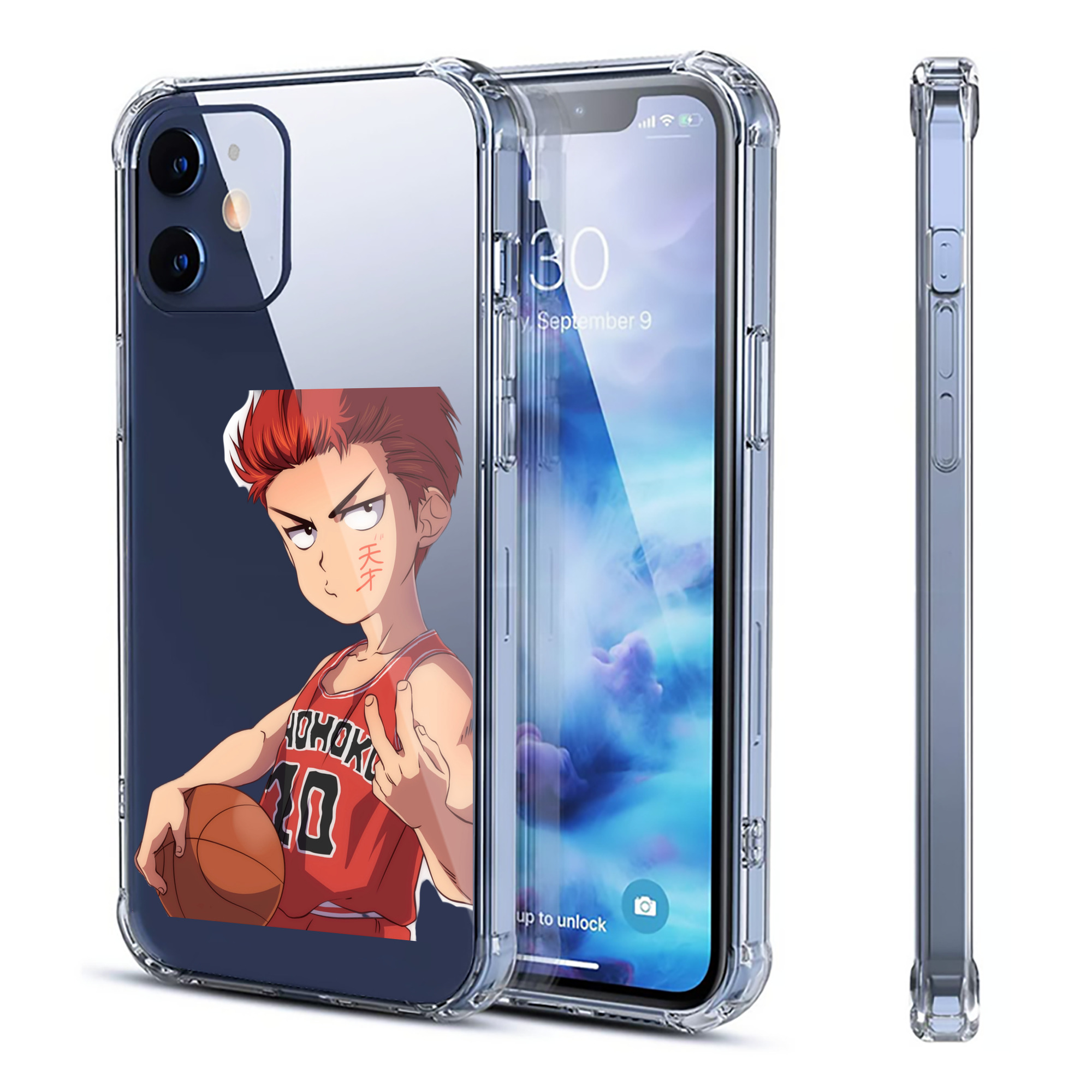 （画像用） SLAM DUNK／スラムダンク 【iPhone 12シリーズ対応】透明スマホケース（クリアソフトケース）